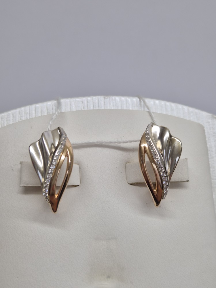 СКМИ585 СЕРЬГИ С КАМНЯМИ (Au 585)