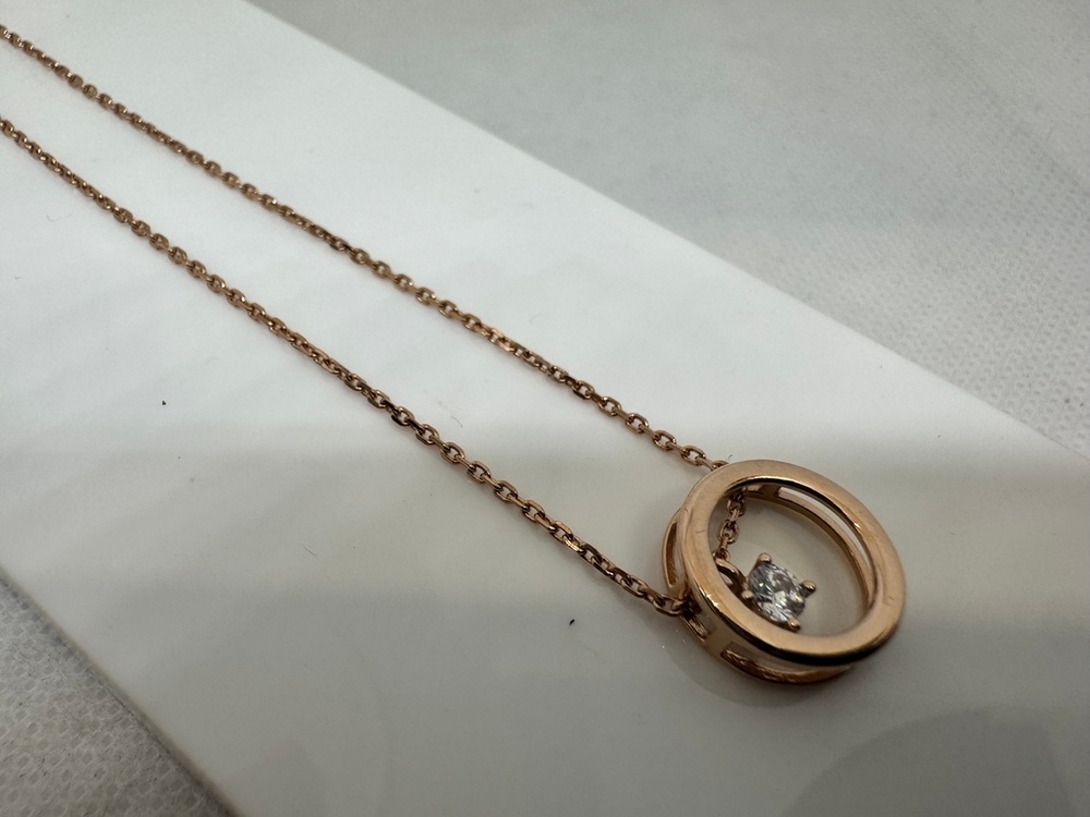 КОЛЬЕ С КАМНЕМ Au 585