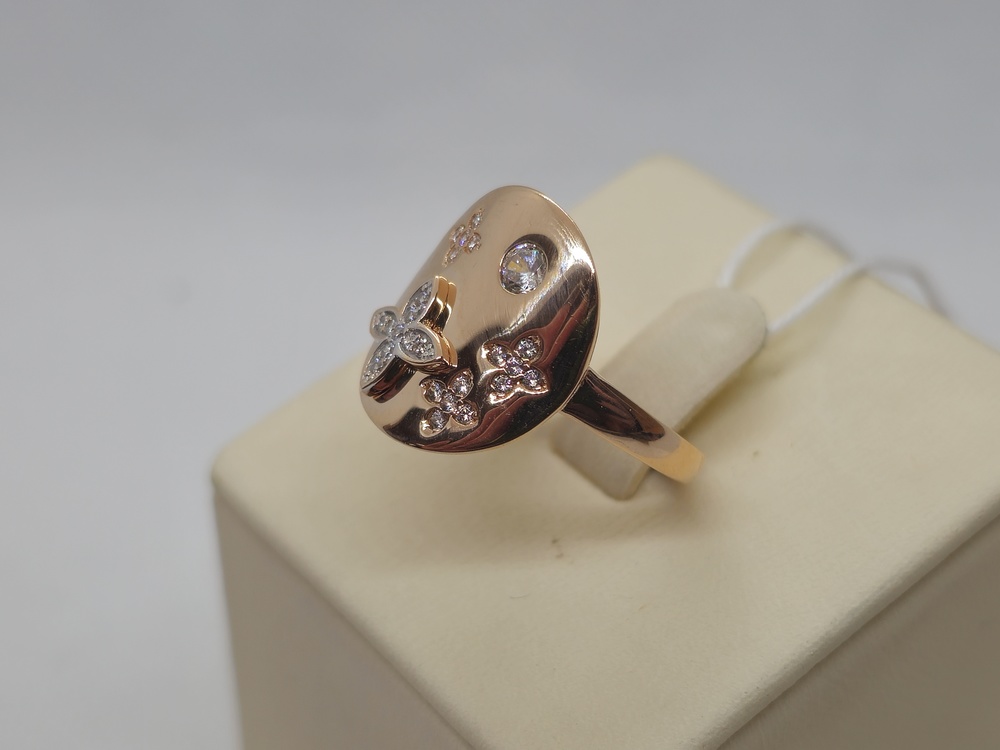 КОЛКМИ585 КОЛЬЦО С КАМНЯМИ (Au 585)