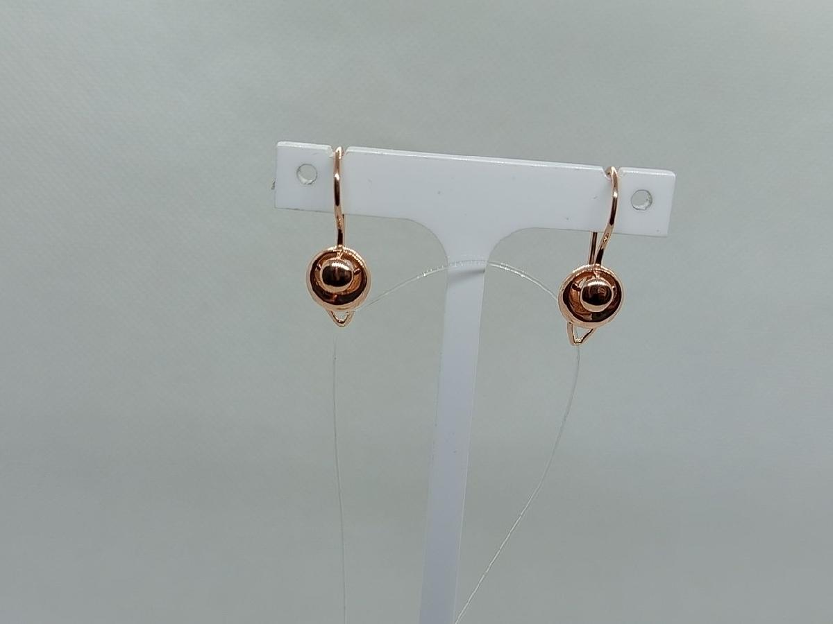 СЕРЬГИ ПЕТЕЛЬКА без камня (Au 585)