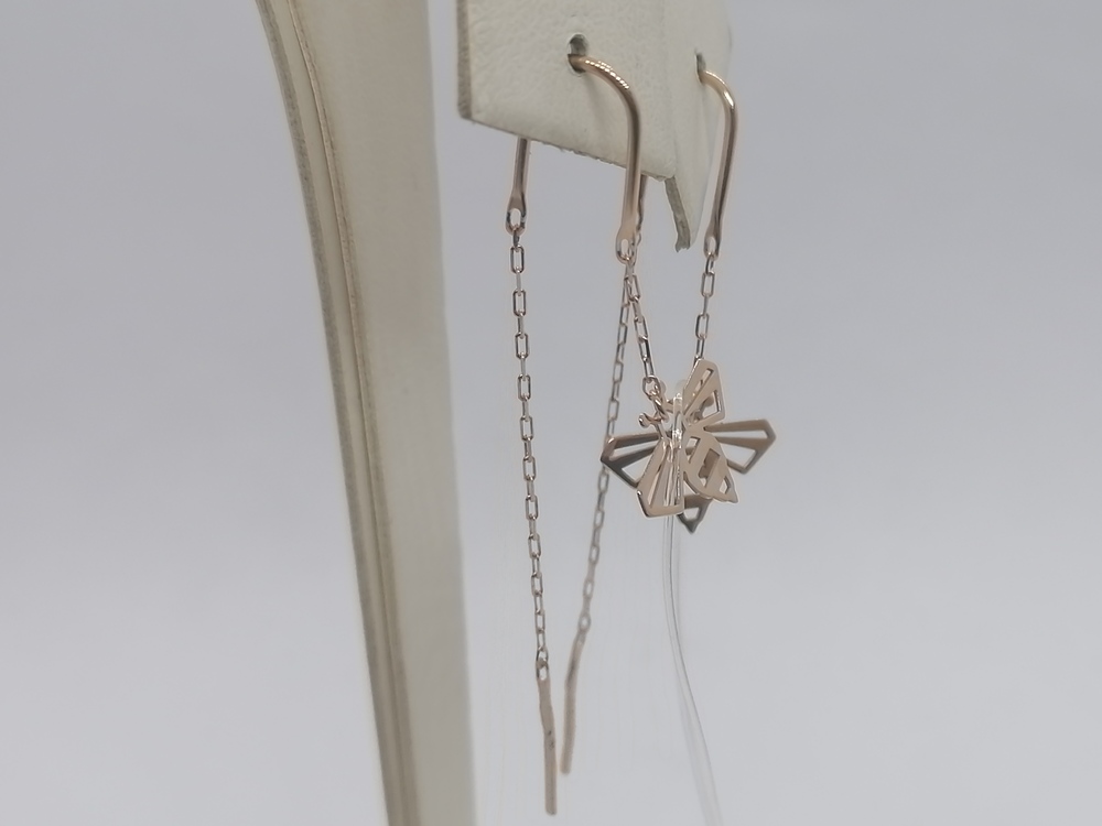 СЕРЬГИ ПРОДЕВКИ без камня (Au 585)