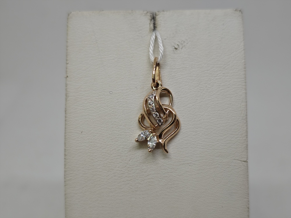 ПОДКМИ585 ПОДВЕСКА С КАМНЯМИ (Au 585)