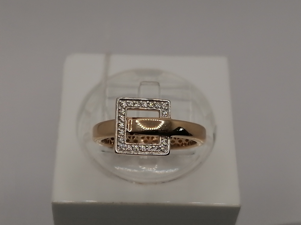 КОЛЬЦО С КАМНЯМИ (Au 585)