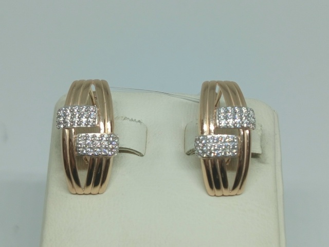 СЕРЬГИ С КАМНЯМИ (Au 585)