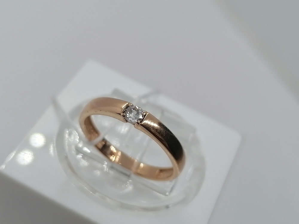 КОЛКМ585 КОЛЬЦО С КАМНЕМ (Au 585)