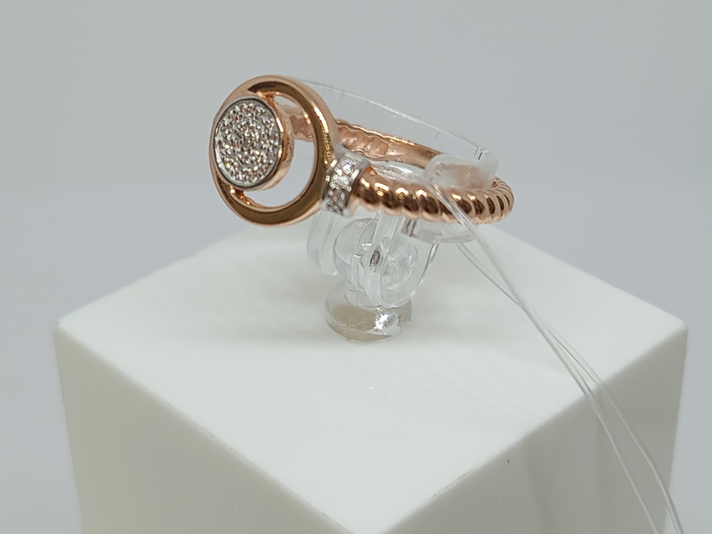 КОЛЬЦО С КАМНЯМИ (Au 585)