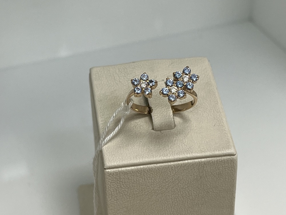 КОЛКМИ585 КОЛЬЦО С КАМНЯМИ (Au 585)