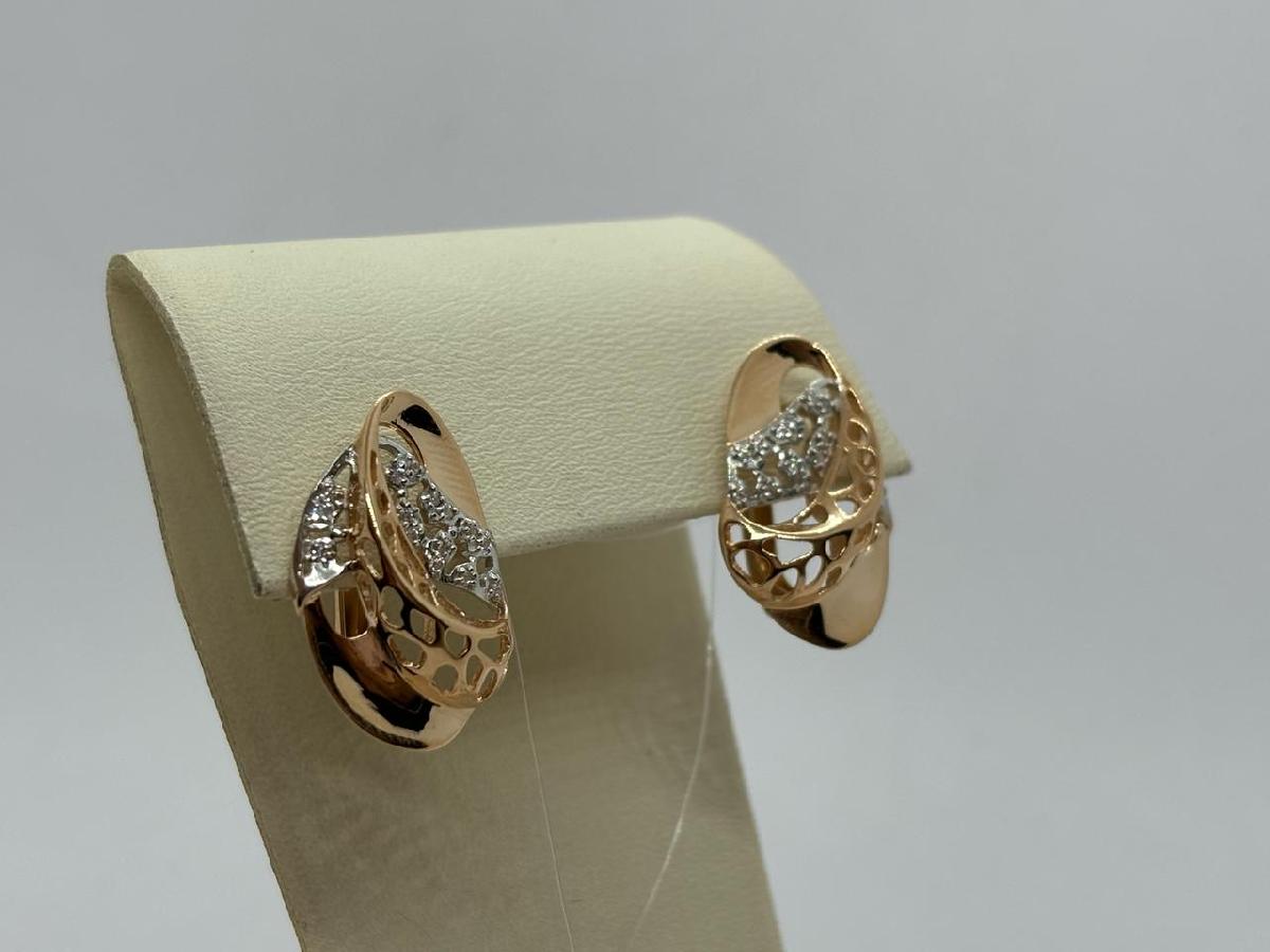 СЕРЬГИ С КАМНЯМИ (Au 585)