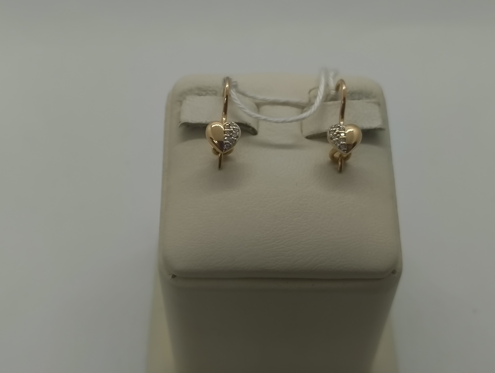 СКМИ585 СЕРЬГИ С КАМНЯМИ (Au 585)