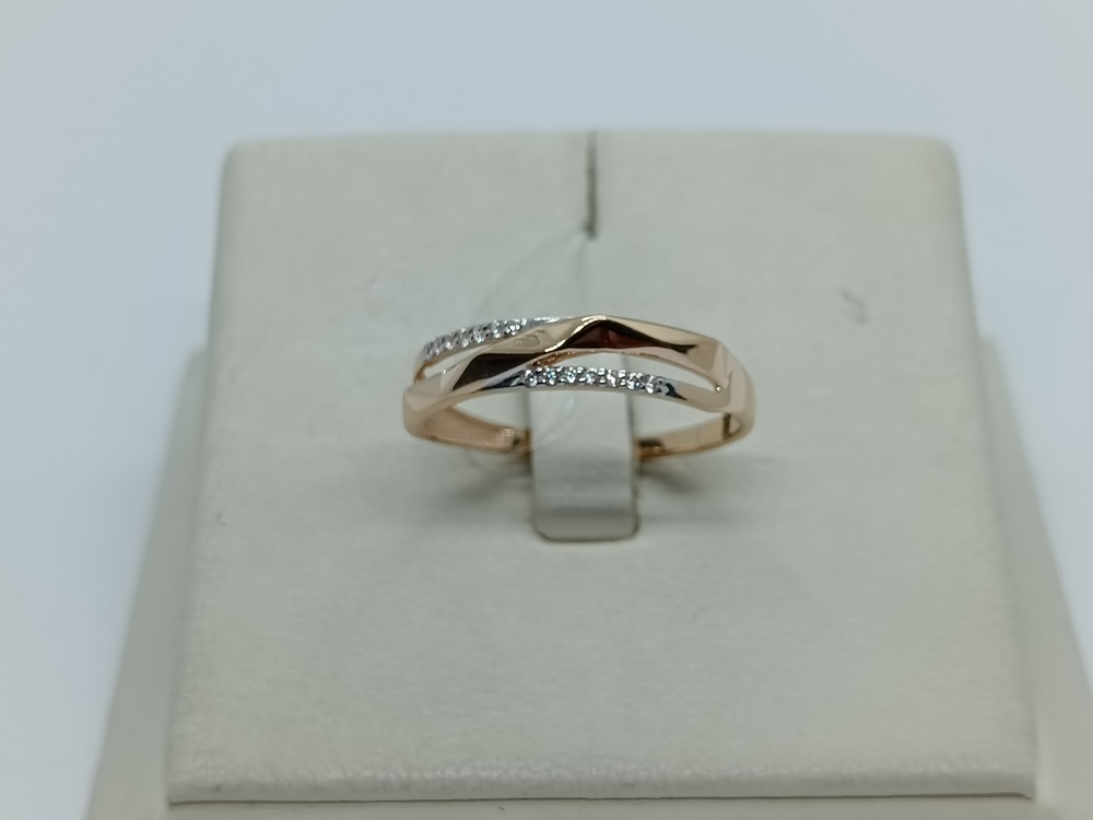 КОЛЬЦО С КАМНЯМИ (Au 585)