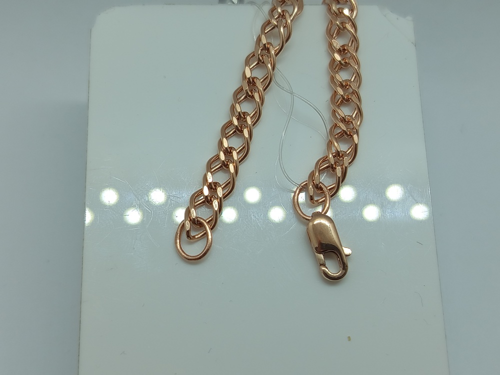 БРАСЛЕТ ПУСТОТЕЛЫЙ Ромб двойной (Au 585)