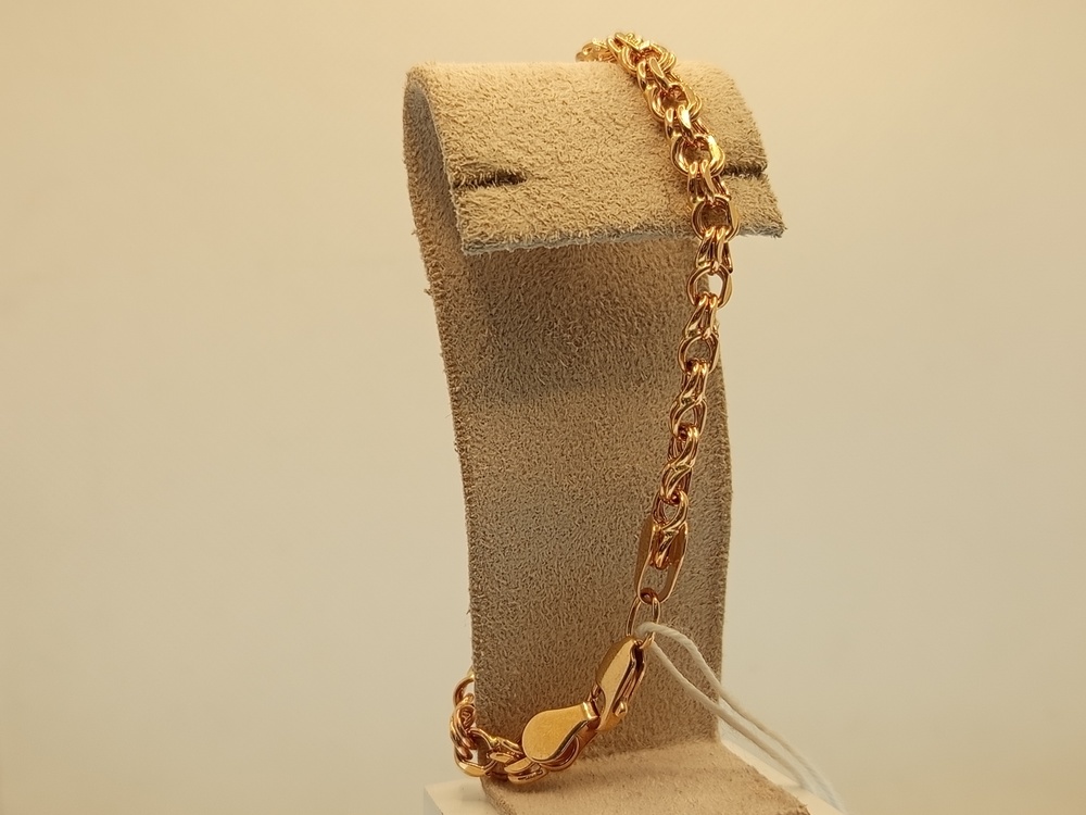 БРАСЛЕТ ПУСТОТЕЛЫЙ Бисмарк (Au 585)