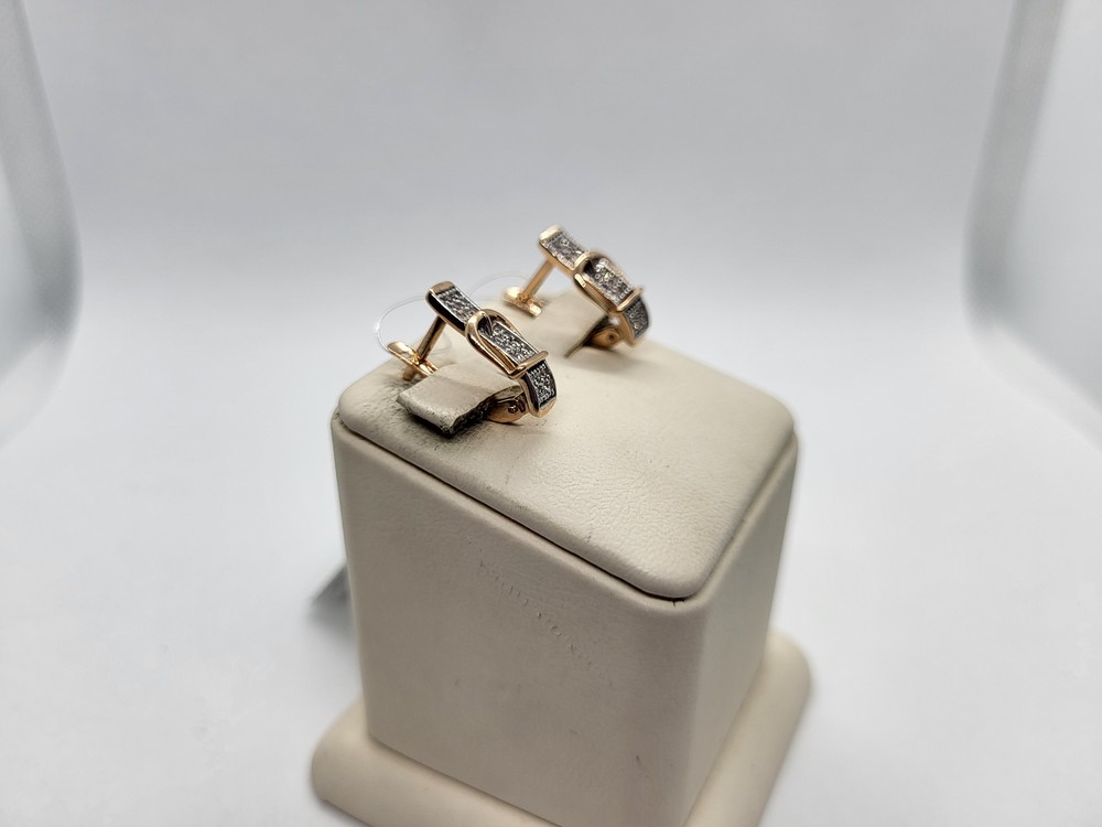 001352-1102 СЕРЬГИ С КАМНЯМИ (Au 585)