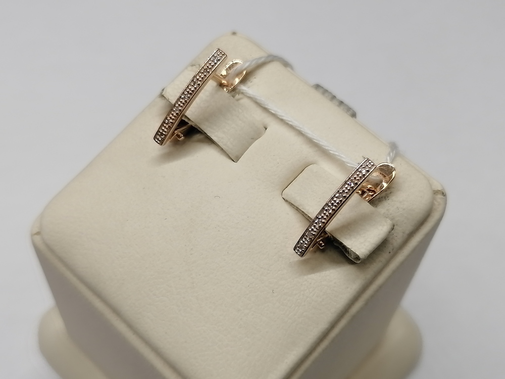 СКМИ585 СЕРЬГИ С КАМНЯМИ (Au 585)