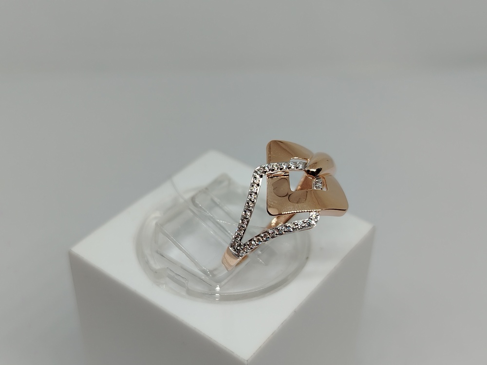 КОЛЬЦО С КАМНЯМИ (Au 585)