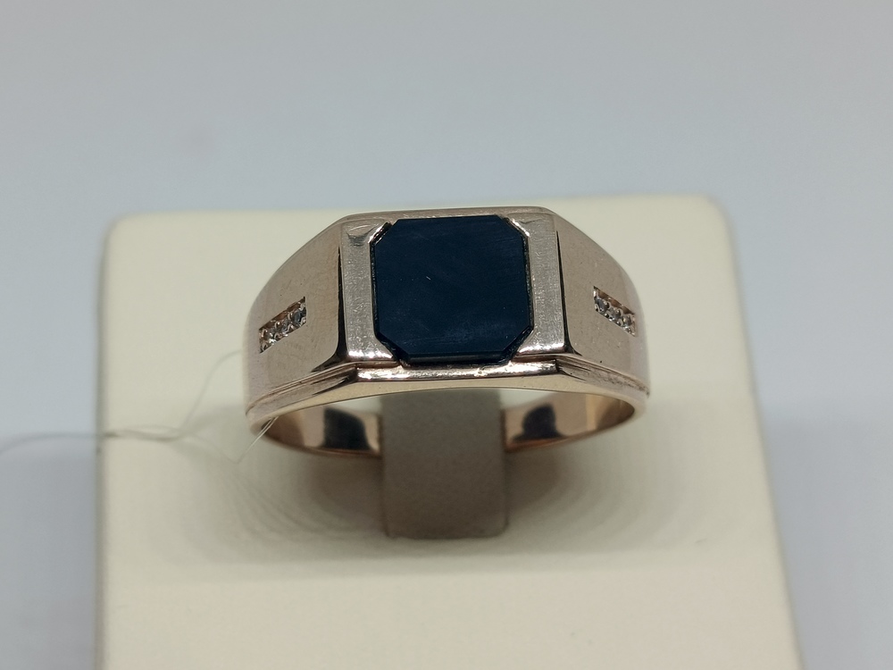 ПЕЧАТКА С КАМНЯМИ (Au 585)