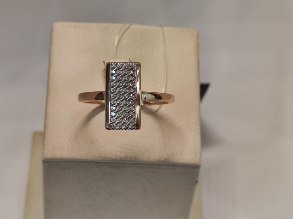 КОЛЬЦО С КАМНЯМИ (Au 585)