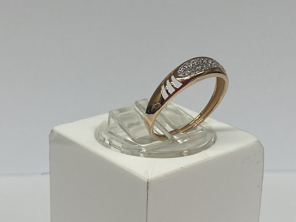 КОЛЬЦО С КАМНЯМИ (Au 585)