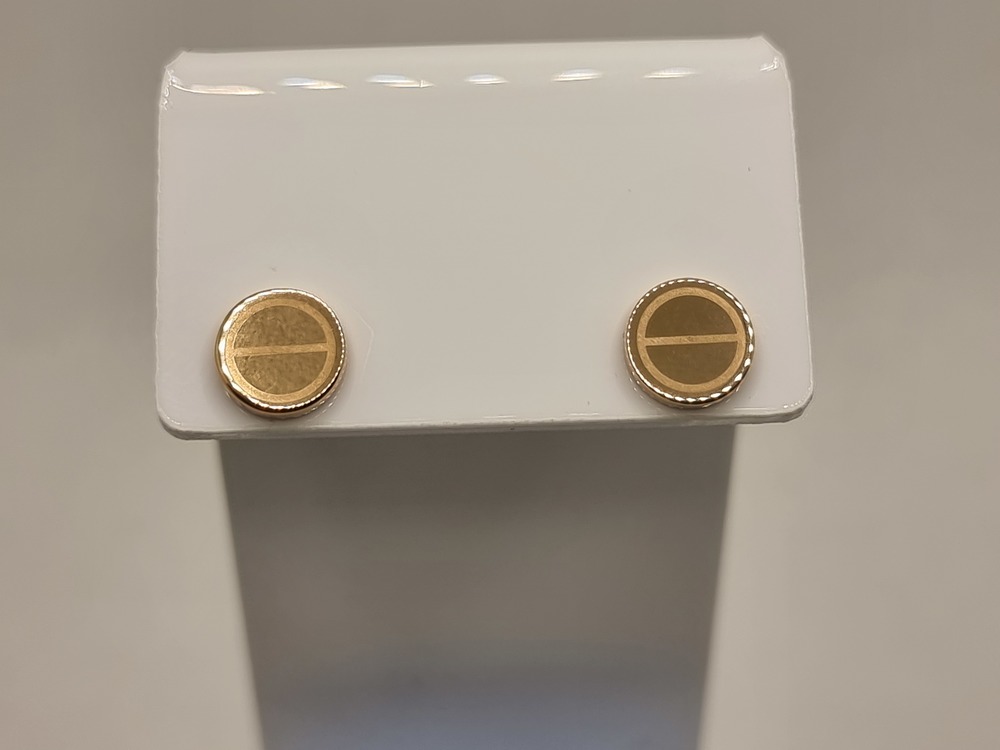 СЕРЬГИ ПУСЕТЫ без камня (Au 585)