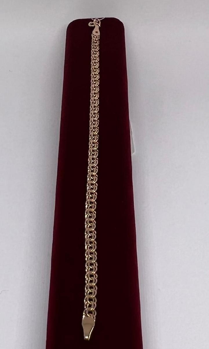 БРАСЛЕТ ПУСТОТЕЛЫЙ Бисмарк (Au 585)