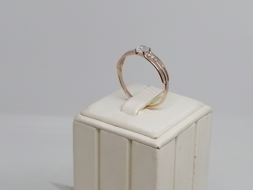 017337 КОЛЬЦО С КАМНЯМИ (Au 585)