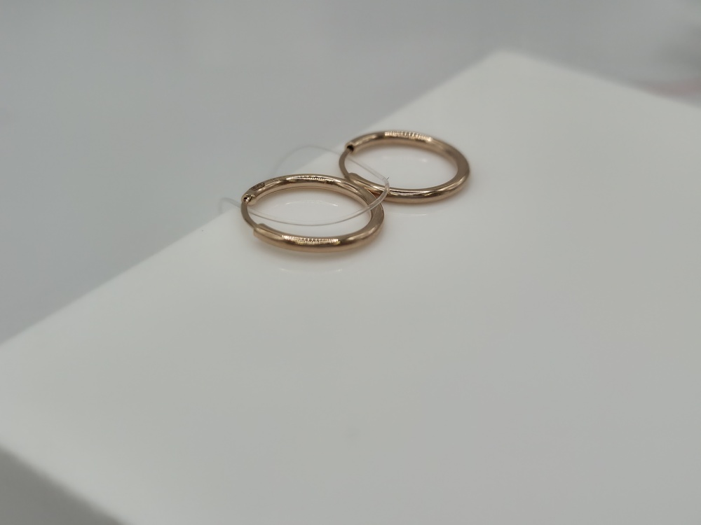 СЕРЬГИ КОНГО без камня (Au 585)