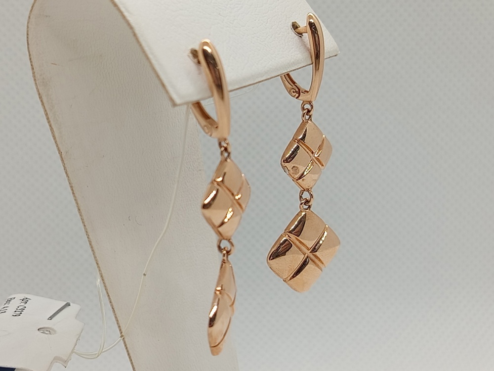 СЕРЬГИ БЕЗ КАМНЯ (Au 585)