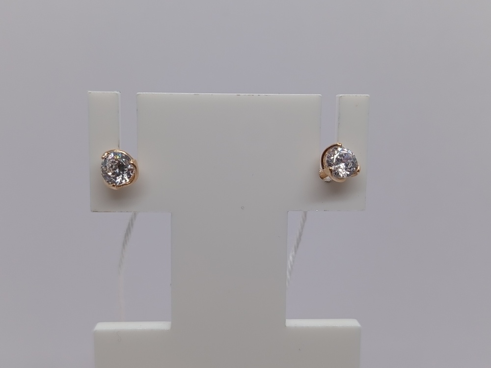 СПУС585 СЕРЬГИ ПУСЕТЫ (Au 585)