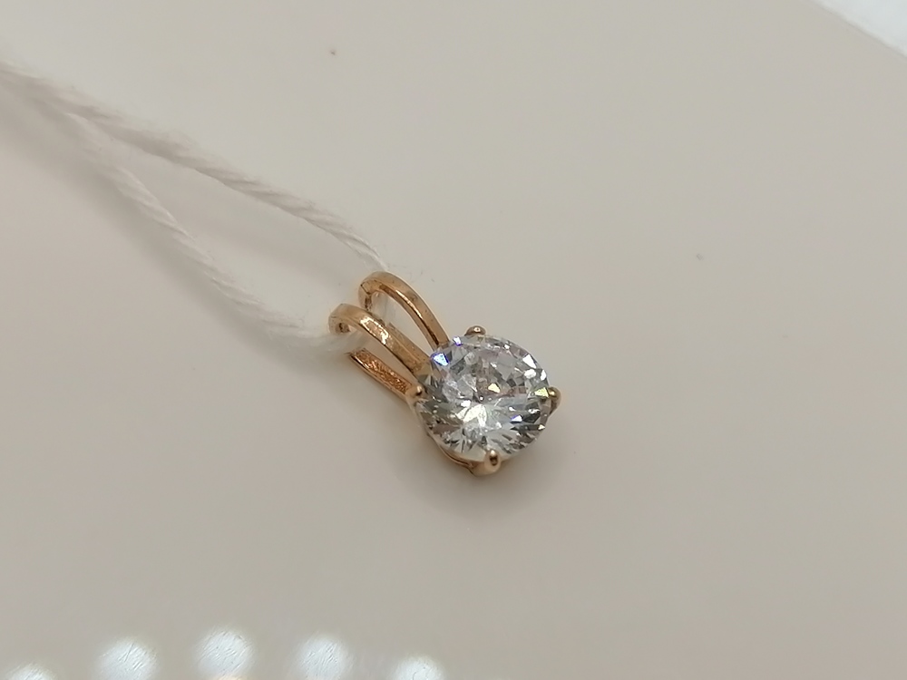 ПОДКМ585 ПОДВЕСКА С КАМНЕМ (Au 585)