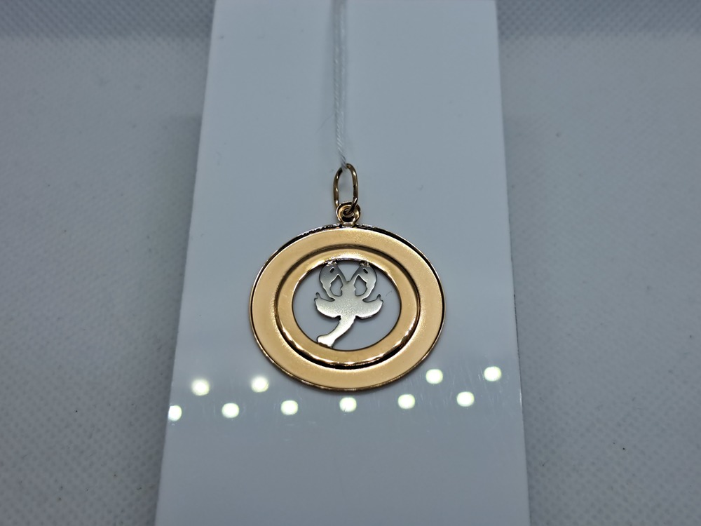 ПОДВЕСКА ЗНАК ЗОДИАКА РАК Au 585