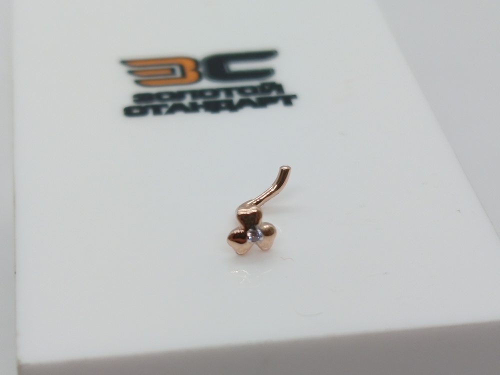 ПИРСИНГ С КАМНЕМ (Au 585)