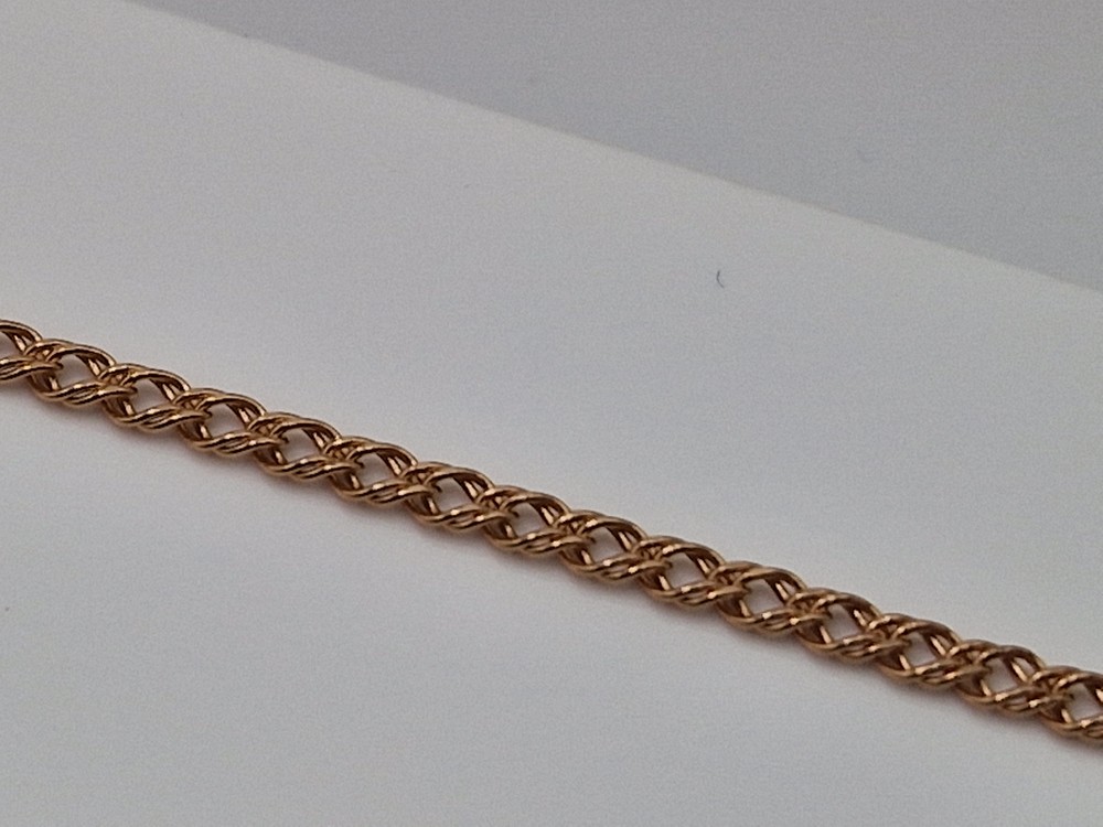 БРАСЛЕТ ПУСТОТЕЛЫЙ Ромб двойной (Au 585)