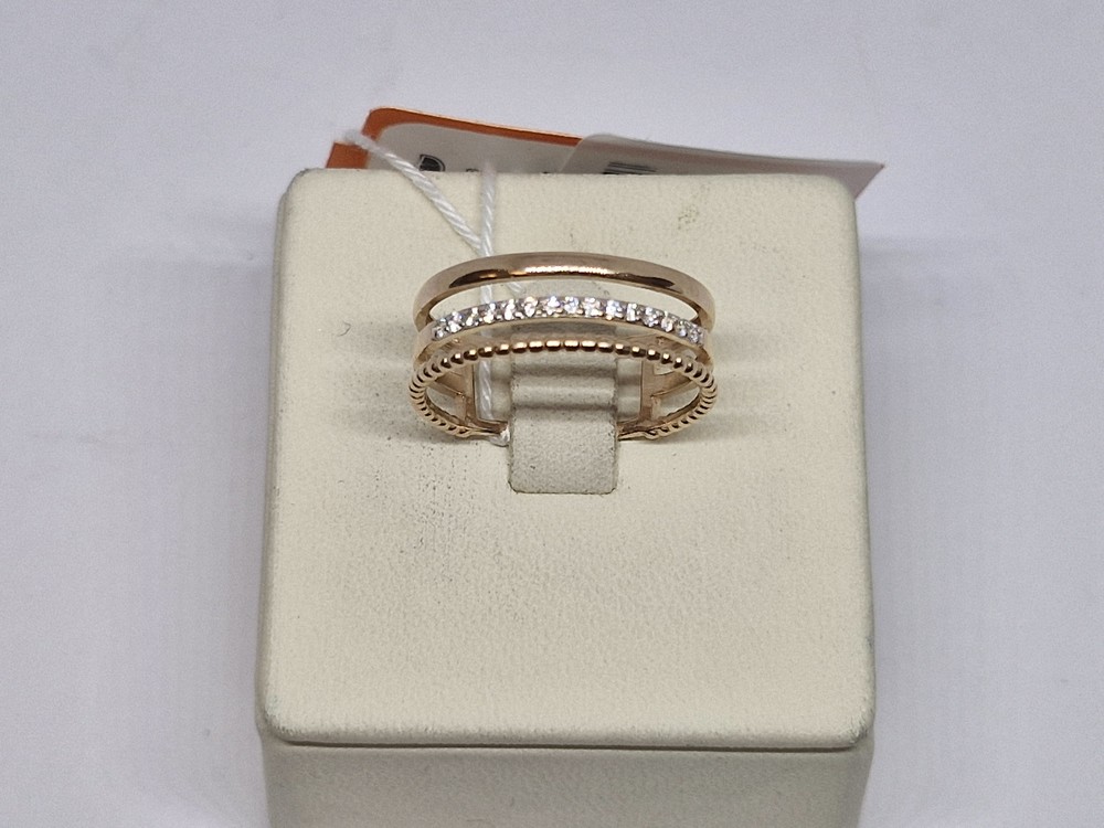 КОЛЬЦО С КАМНЯМИ (Au 585)