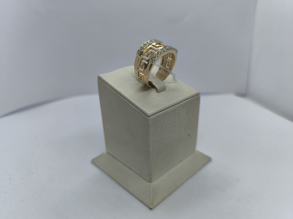 КОЛЬЦО С КАМНЯМИ (Au 585)