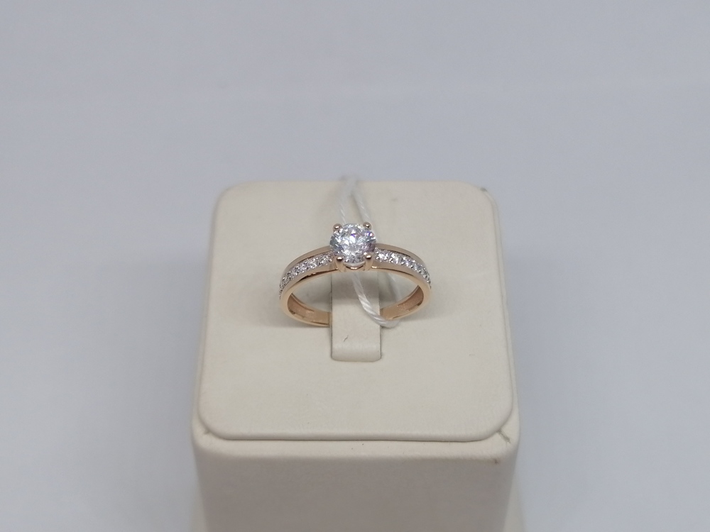 КОЛКМИ585 КОЛЬЦО С КАМНЯМИ (Au 585)