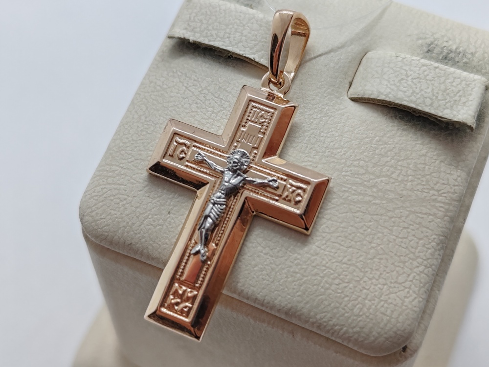 ПОДВЕСКА КРЕСТ без камня (Au 585)