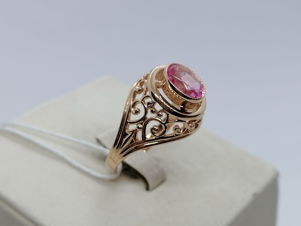 КОЛКМ583 КОЛЬЦО С КАМНЕМ (Au 583)