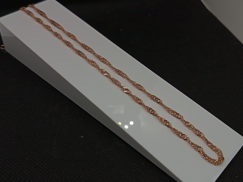 ЦЕПЬ ПУСТОТЕЛАЯ Сингапур (Au 585)