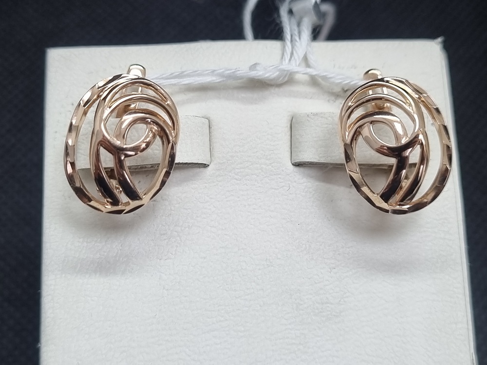 СЕРЬГИ БЕЗ КАМНЯ (Au 585)