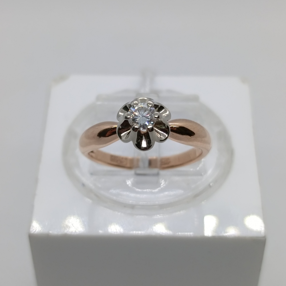 КОЛЬЦО БРИЛЛИАНТ Au 585