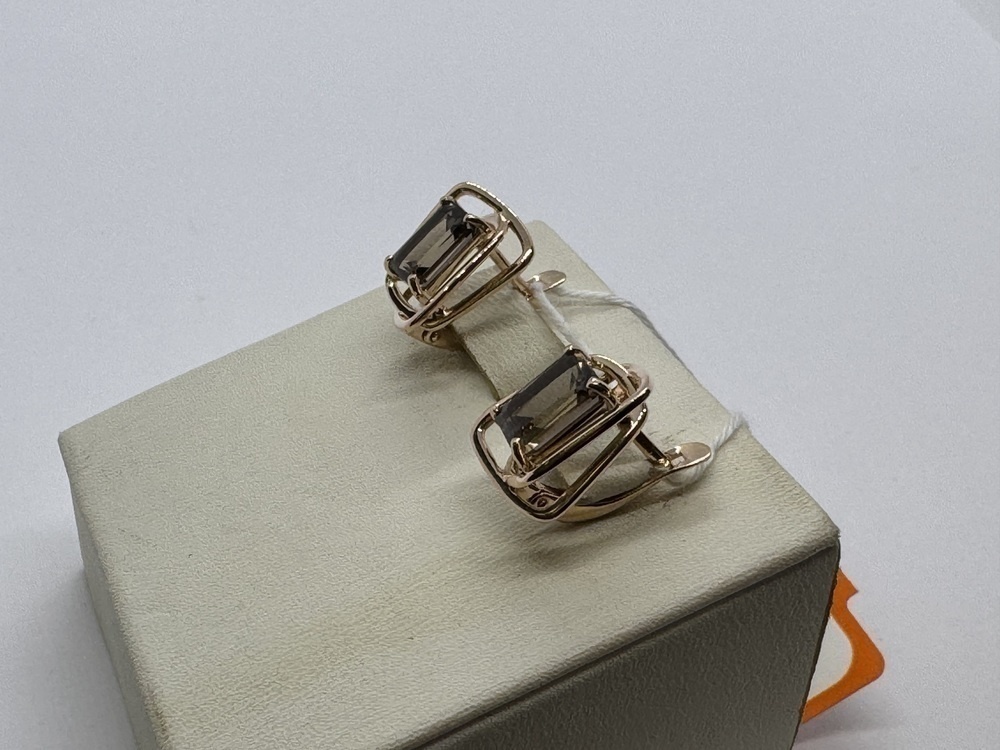 СЕРЬГИ С КАМНЕМ (Au 585)