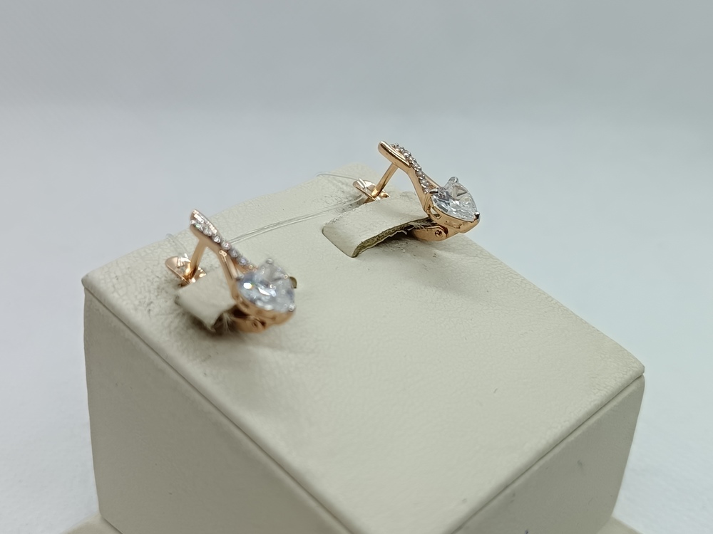 СЕРЬГИ С КАМНЯМИ (Au 585)