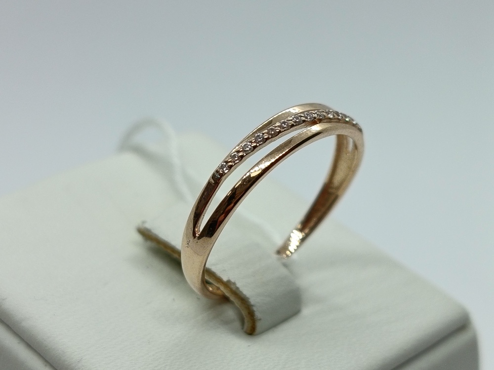 КОЛЬЦО С КАМНЯМИ (Au 585)