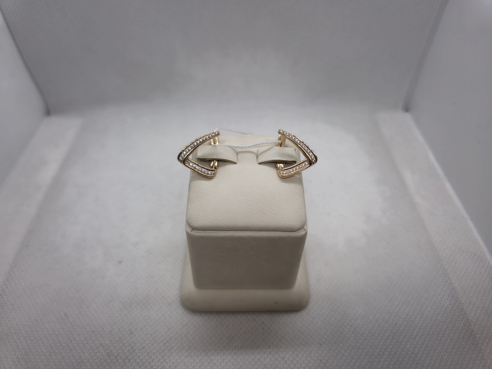 СКМИ585 СЕРЬГИ С КАМНЯМИ (Au 585)