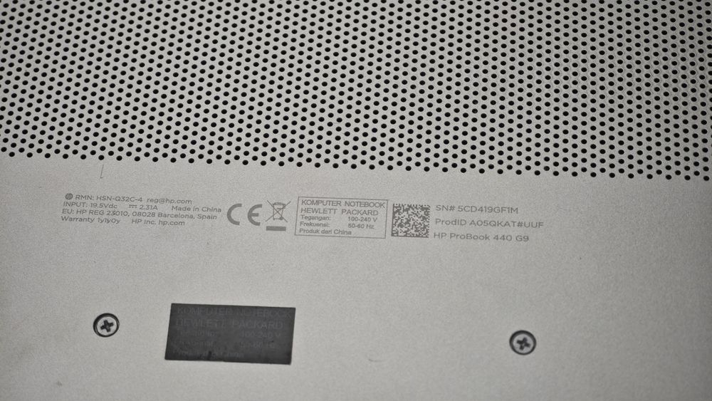 Ноутбук HP PROBOOK; Core i5-1235U, Intel UHD Graphics, 8 Гб, 256 Гб, Нет