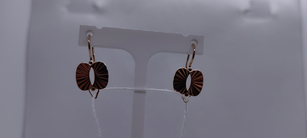 СБКМ583 СЕРЬГИ БЕЗ КАМНЯ (Au 583)