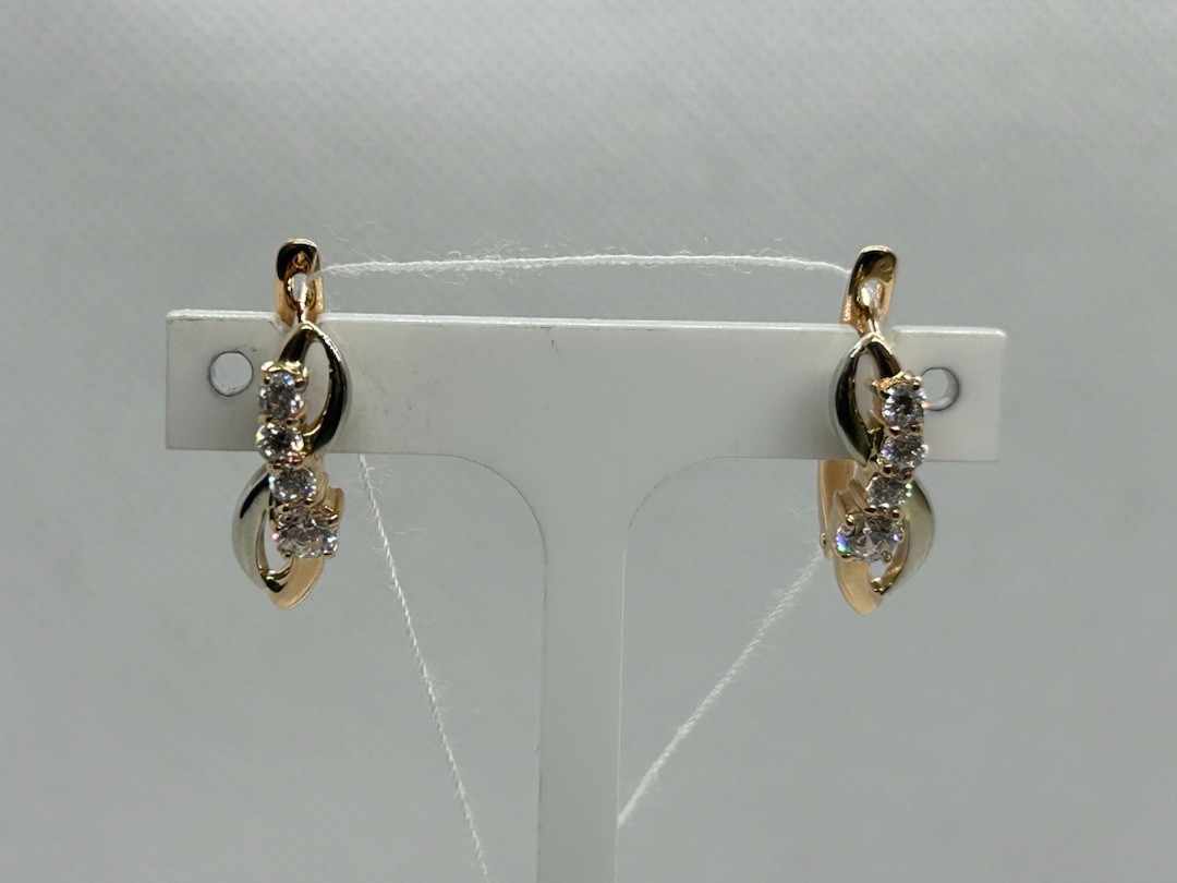 СЕРЬГИ С КАМНЯМИ (Au 585)