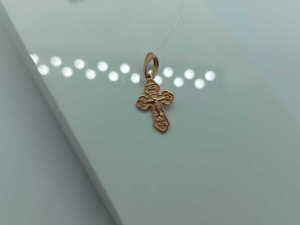 810-00123-10-00-00-00 ПОДВЕСКА КРЕСТ без камня (Au 585)