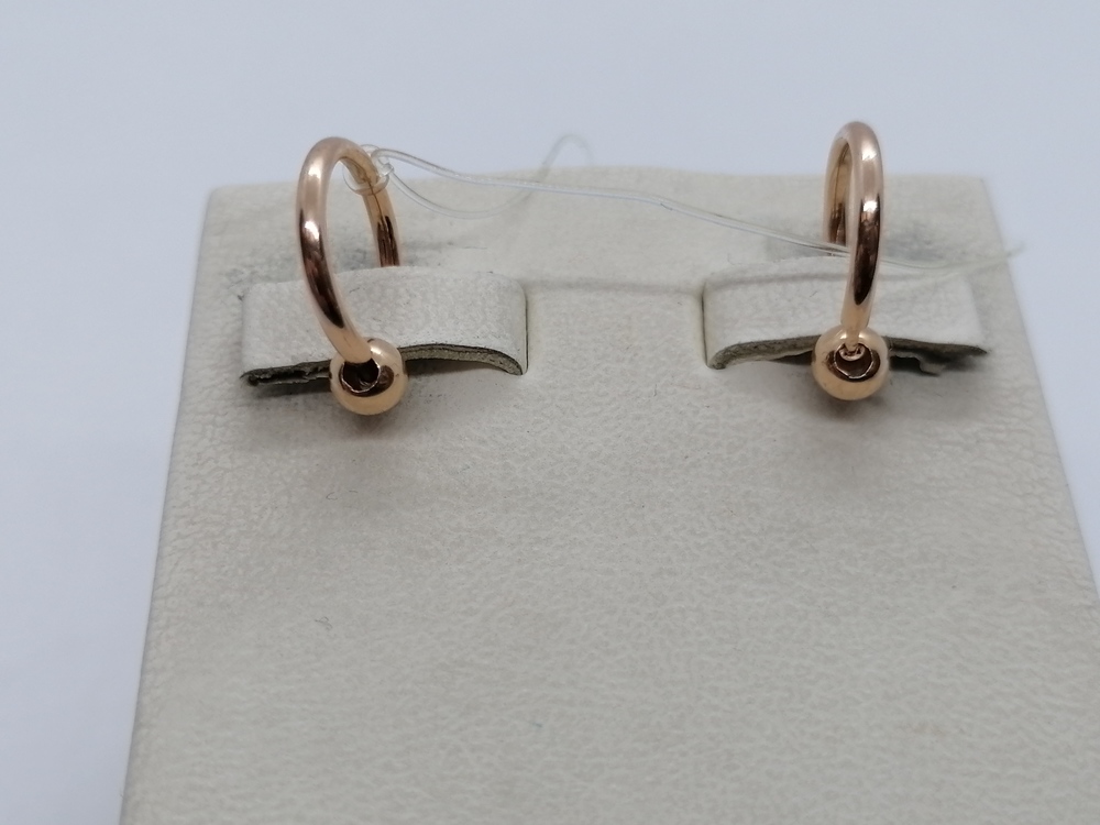 СЕРЬГИ КОНГО без камня (Au 585)