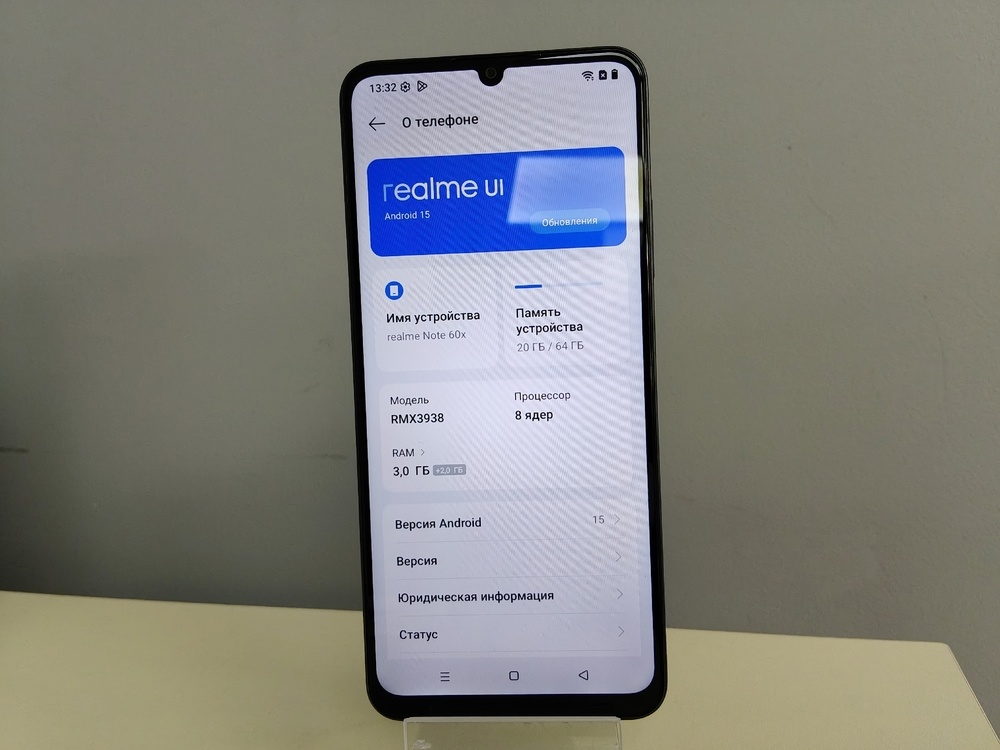 Смартфон Realme Note 60X 3/64